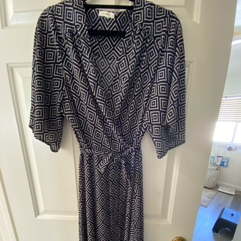 PLEIONE wrap maxi dress